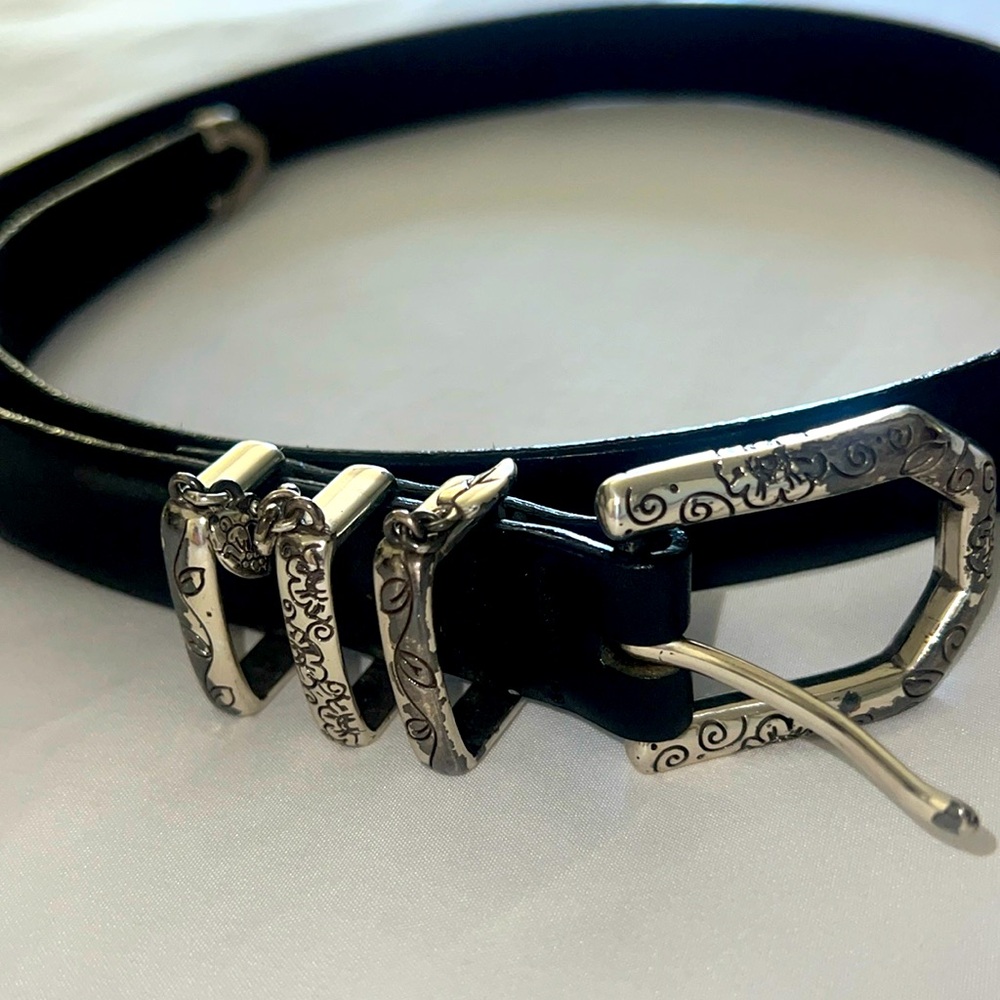 Brighton belt silver and leather